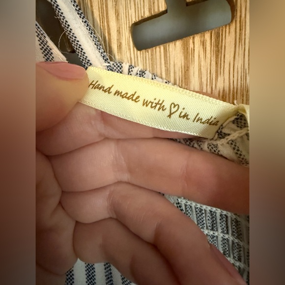 NWT : Japna Striped Jumpsuit W/ Tie Front - Picture 6 of 8